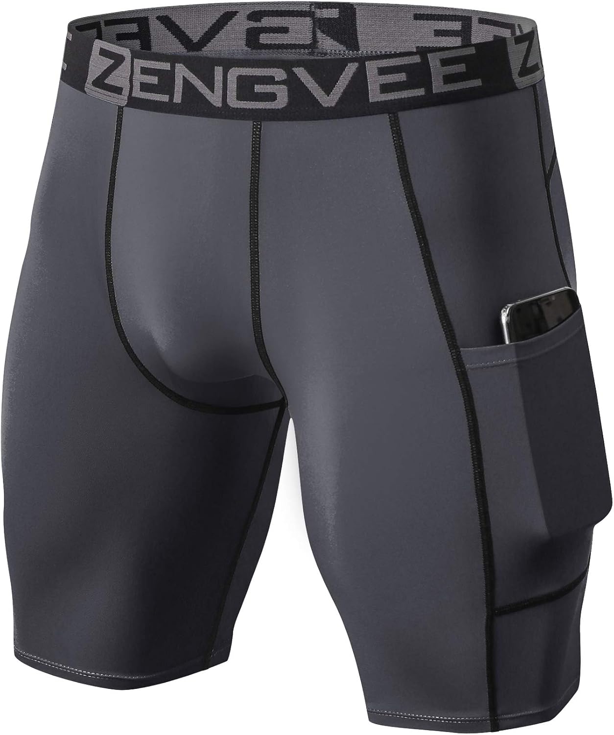 1994Fashion Men's 3 Pack Compression Shorts with Pockets Athletic Baselayer Underwear for Running, Workout, Training at  Men’s Clothing store