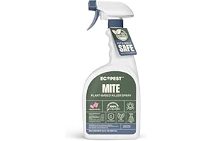 ECOPEST Mite Spray – Natural Killer for Dust, Bird, Spider & Other Mites | Bedding & Furniture-Safe | Treatment for Chickens, Poultry, Dogs, Cats, Reptiles & Other Pets | Indoor & Outdoor (22 oz)