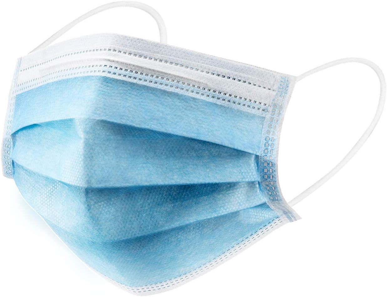 20PCS disposable mask face mask fleece disposable mask mouth protection dust protection with ear loops