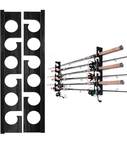 Best Fishing Rod Holder – 9 OFFSHORE Same Side Fishing Rods - Ceiling or Wall