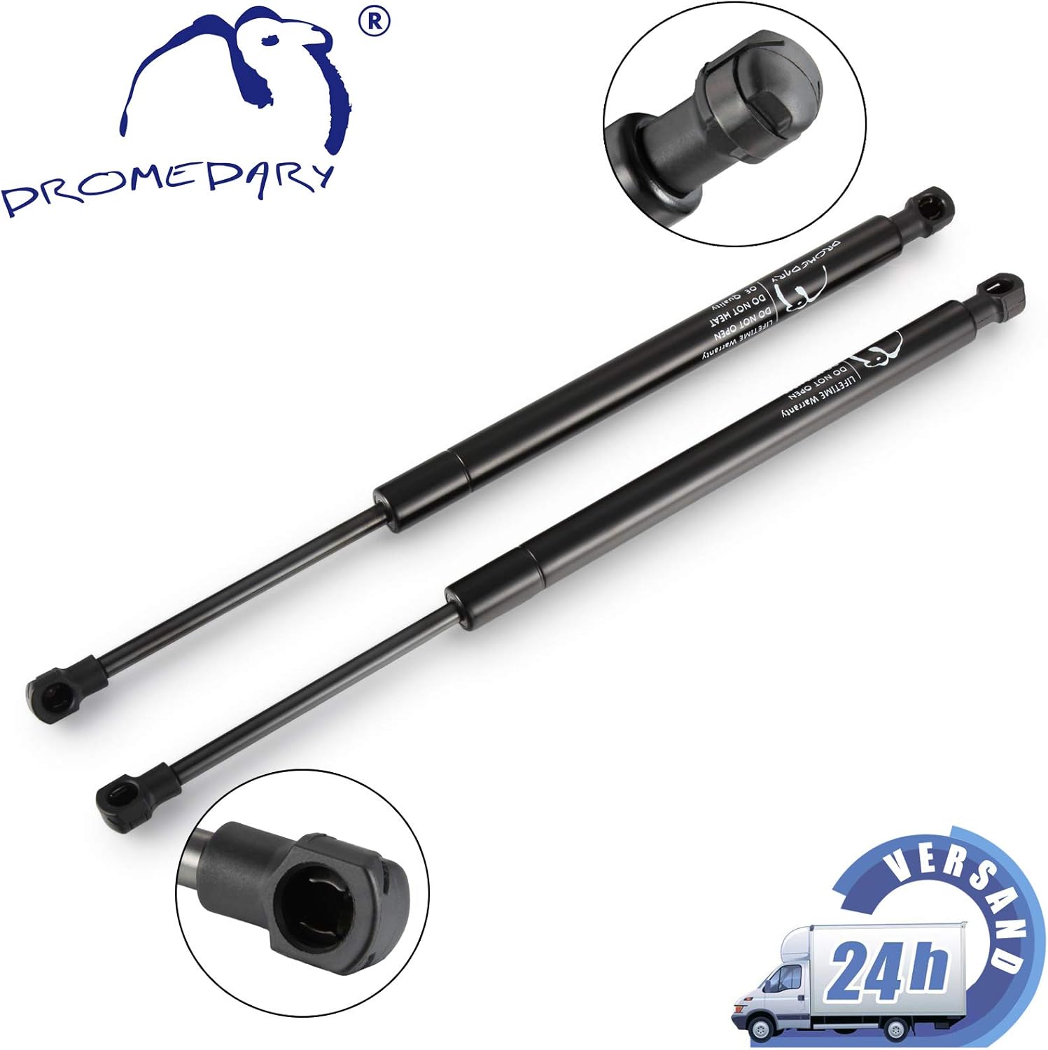 Dromedary 2 pcs. 51247060623 Gas Spring Tailgate Damper Boot Damper