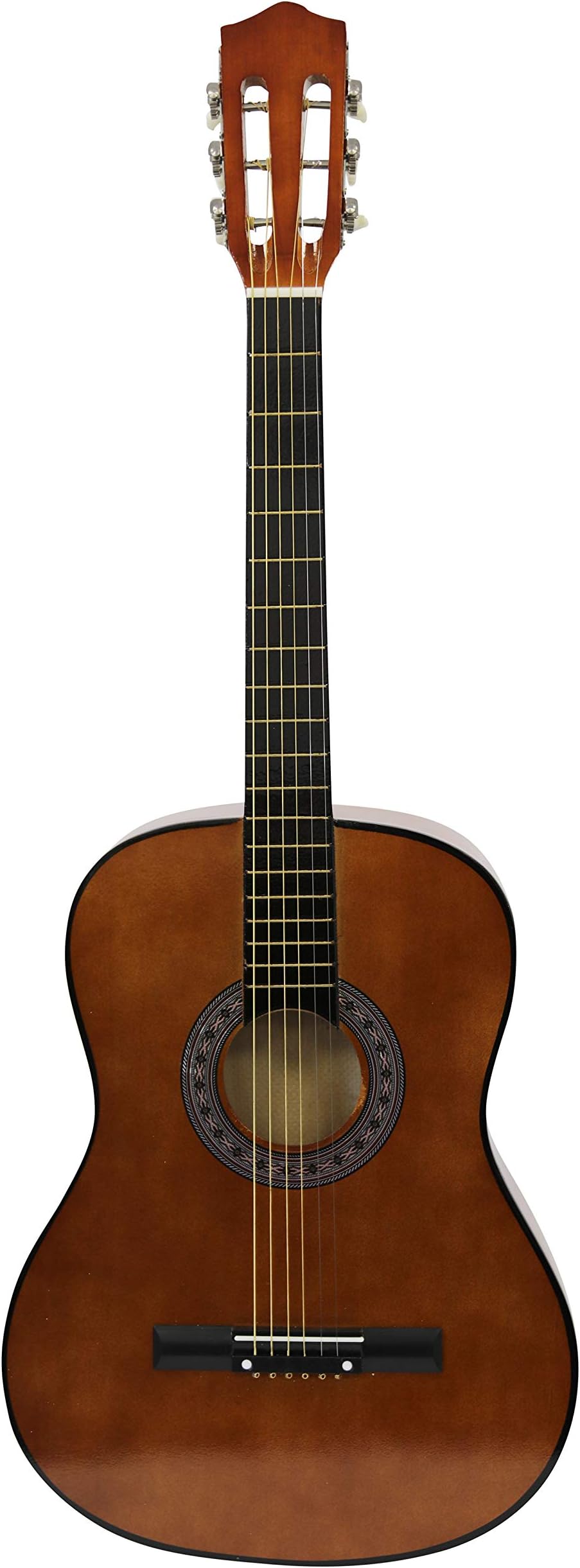 Diva Group 38 Inch Full Size Acoustic Cutaway Guitar Black Hardwood Finish
