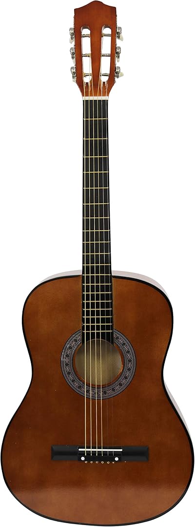 Diva Group 38 Inch Full Size Acoustic Cutaway Guitar Black Hardwood Finish