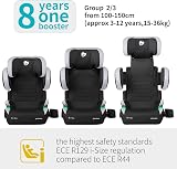 globalkids i-Size High Back Booster Car Seat Group 2/3 ISOFIX 15-36 kg Black view 3