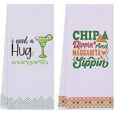 LXOMILL Margarita Funny Kitchen Towels, Margarita Taco Lovers Gifts, I Need A Huge Margarita, Cute Hostess, House Warming Gift, Cinco De Mayo Gifts