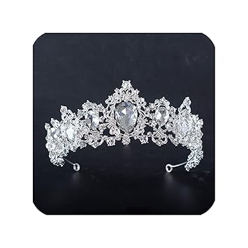 Amazon Com Vintage Crystal Bridal Veil Tiaras Crown Wedding Hair