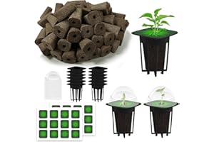 SOMYMORE 72-Pcs Seed Pod Kit, Including Hydroponics Garden Accessories (24pcs Grow Sponges, 12pcs Planting Baskets, etc.), Compatible Hydroponics Growing Systems