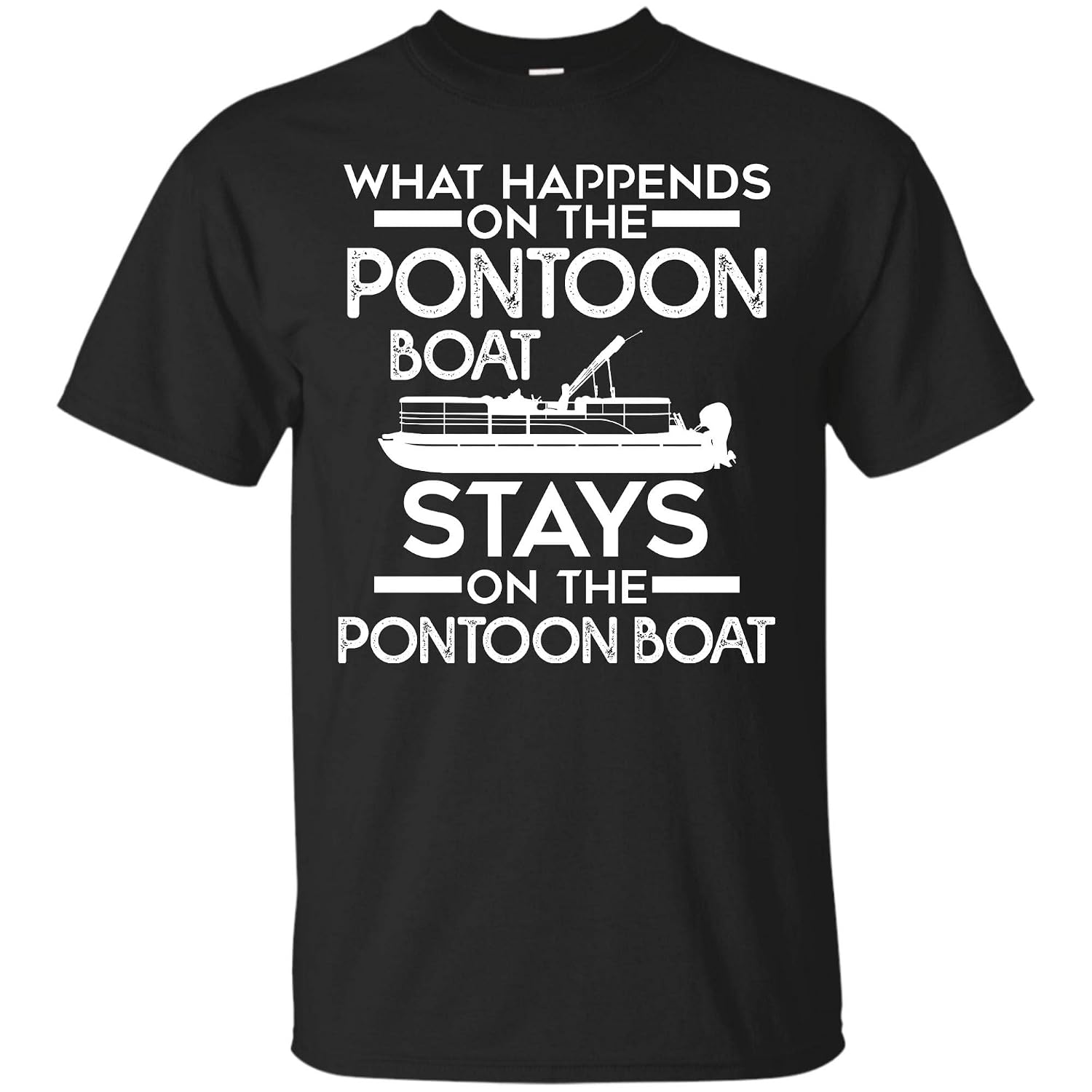 What Happens On The Pontoon Boat Captain T Shirt 9108 Kitilan