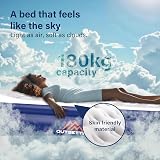 Vivo Technologies Luxury High Raise Flocked Double Air Bed with Built-In Pump view 4