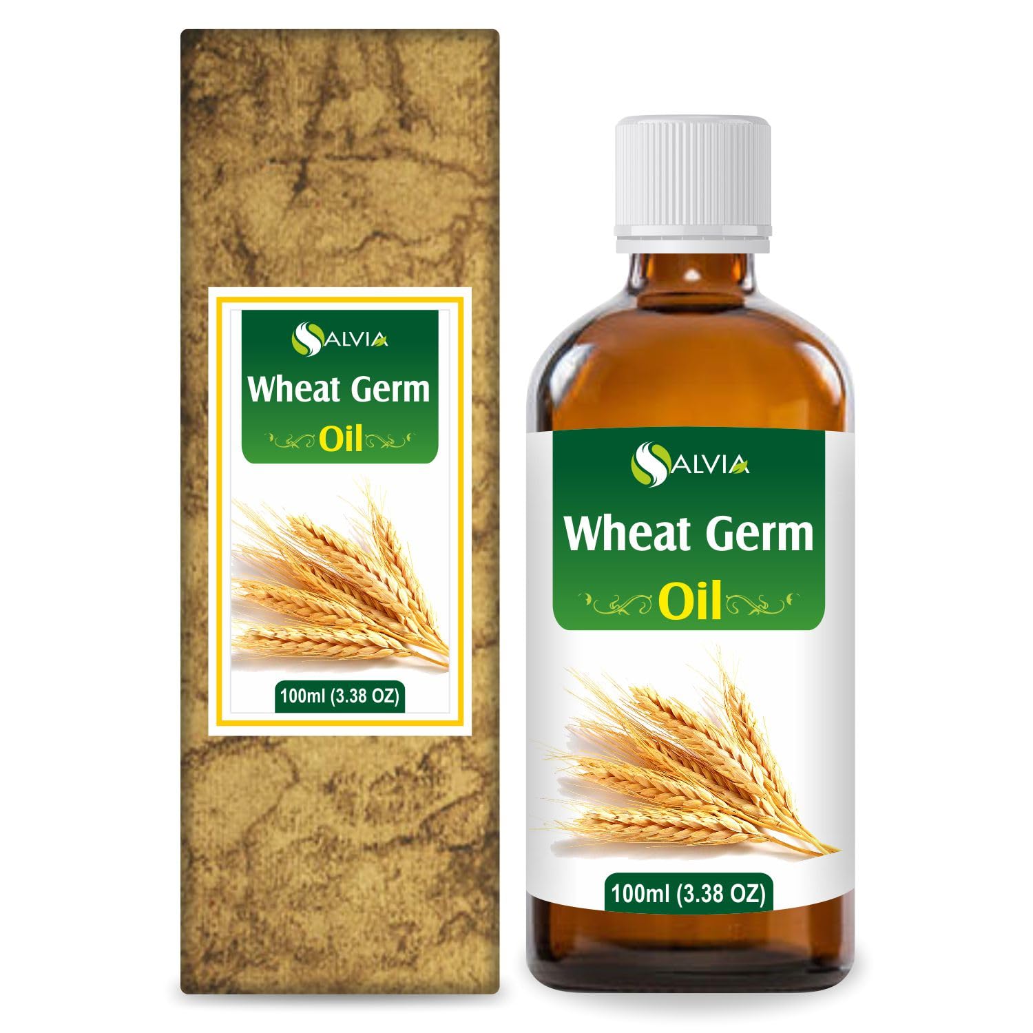 Wheat Germ Essential Oil 100% Pure & Natural - Undiluted Uncut Cold Pressed Aromatherapy Premium Oil - Therapeutic Grade - 100 ML