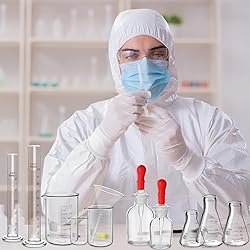 Saysurey 31 Pcs Lab Glassware Set Include Measuring