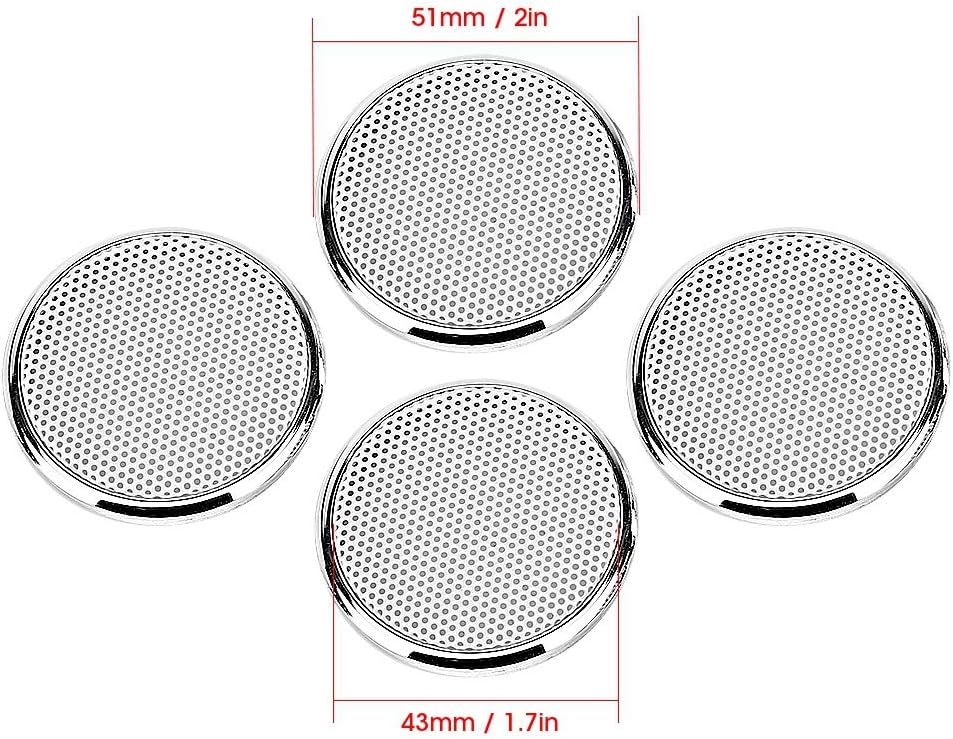 Speaker Grille, 4 Pieces 1 Inch Audio Speaker Grille Protective Decorative Audio Speaker White Grid - Image 5