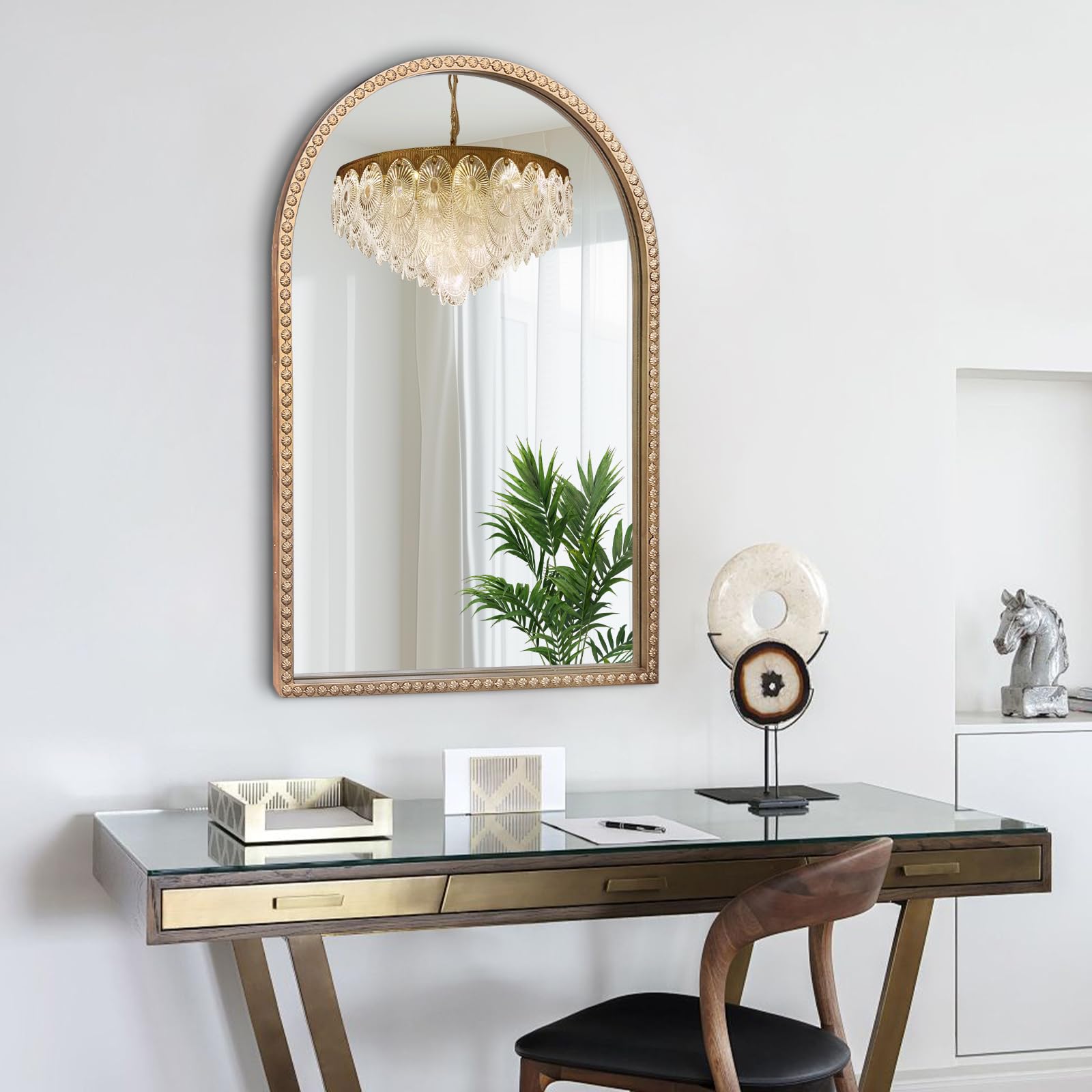 DAOYIJIAJU Antique Arched Mirror, 36