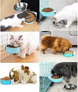 nuoshen 2 Pcs Pet Crate Bowls 2-in-1 Hanging Water Bowls 11cm view 6