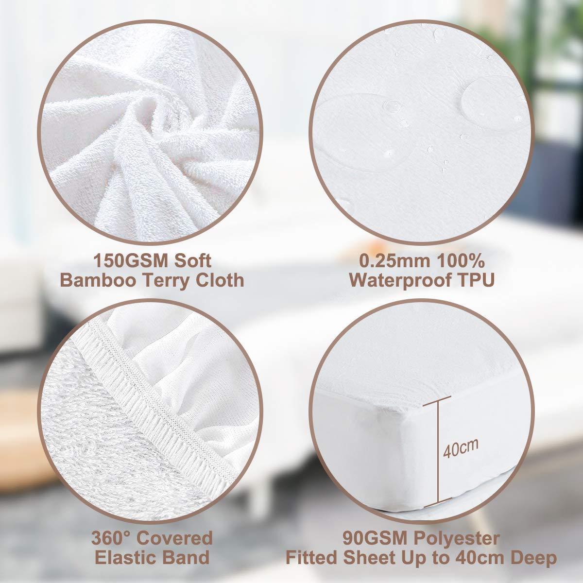 waterproof cot cover