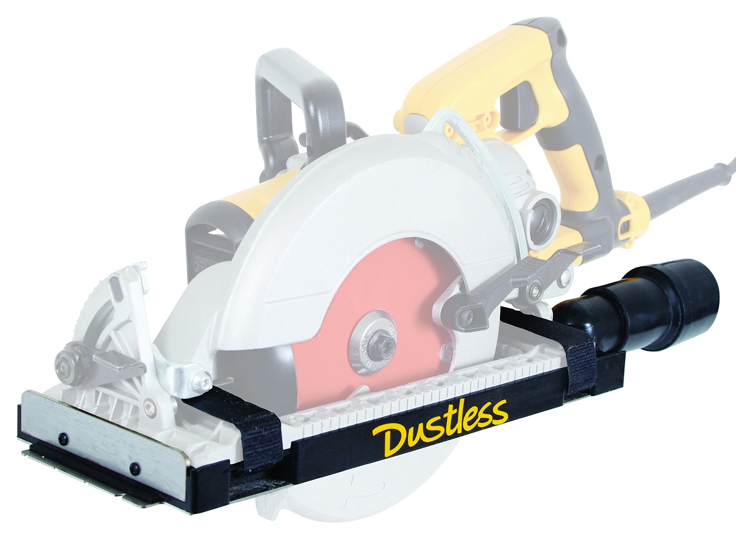 Photo 1 of Dustless Technologies -DustBuddie Universal Dust Shroud for 7-1/4 Inch Worm Drive, Circular Saw Dust Collection, Circular Saw Dust Collector, D4000