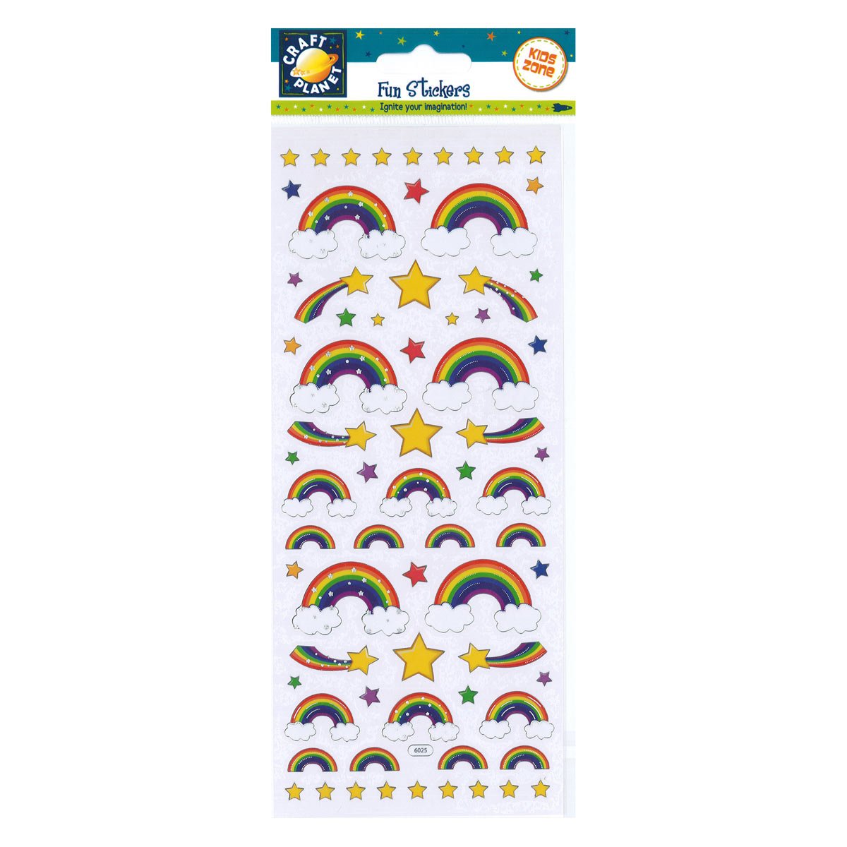 Craft Planet Fun Stickers, Rainbows, for Young Crafters, Posters, Card Making, Scrapbooking, Party Bag Fillers, Book, Reward Charts, Invites, Crafts Supplies