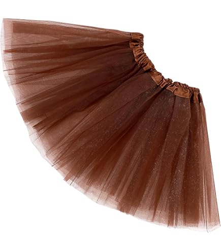 Amazon.com: Brown Tutu, 50s/80s Vintage Brown Tutu Women for Ballet, Dance, Cosplay & Halloween Party, Women's Flared Layered Skirt : Clothing, Shoes & Jewelry