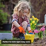 Donfri 3 Pairs Kids Gardening Gloves Size 6 Age 9-12 Natural Latex Waterproof view 7