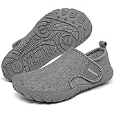 Heiiwarm Kids Winter Slippers Cozy Soft Warm Non Slip Fleece House Lightweight Indoor Slippers for Girls Boys