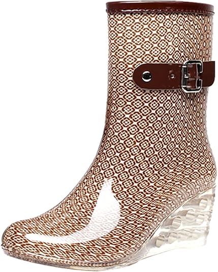 womens wedge rain boots