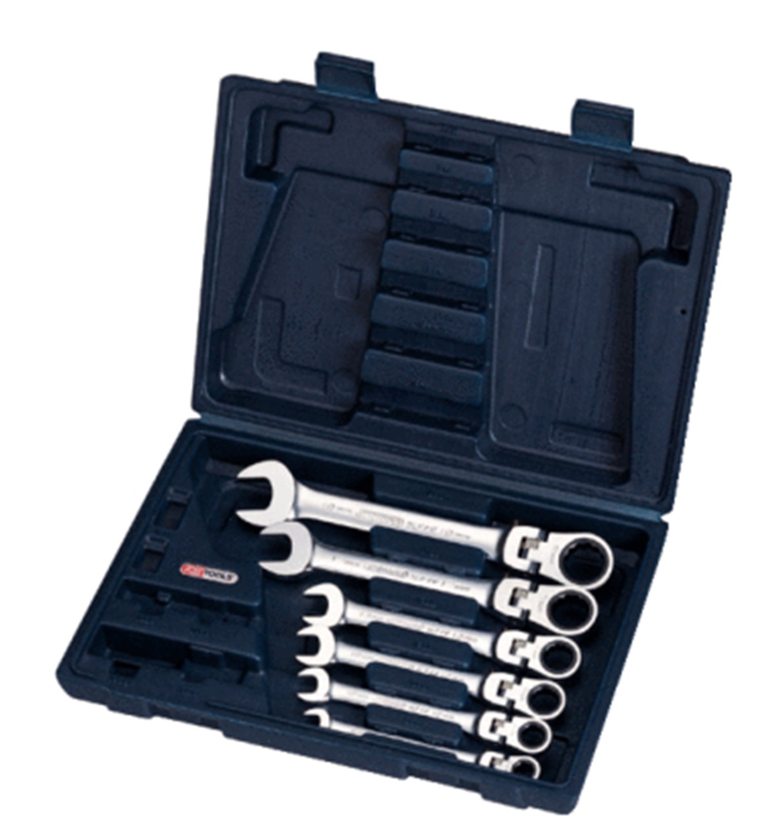 KS Tools 503.4859 Gear+ Flex Head Comb Spanner Set (6 Pieces)