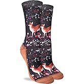 Cows in a Field Cotton Crew Socks by Good Luck Sock