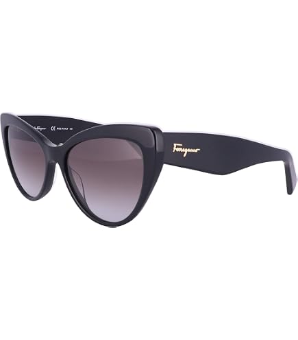 Amazon.com: Salvatore Ferragamo Grey Cat Eye Sunglasses SF958S 214