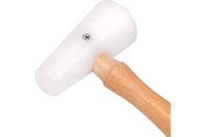 The Beadsmith Nylon Dome Hammer - Double Plastic Non-Marring Mallet, 13 Inches, Two-Sided 4 oz Head w/ 1-Inch and 2-Inch Dome