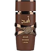 Lattafa Asad Bourbon Eau de Parfum Spray for Unisex, 3.4 Ounce