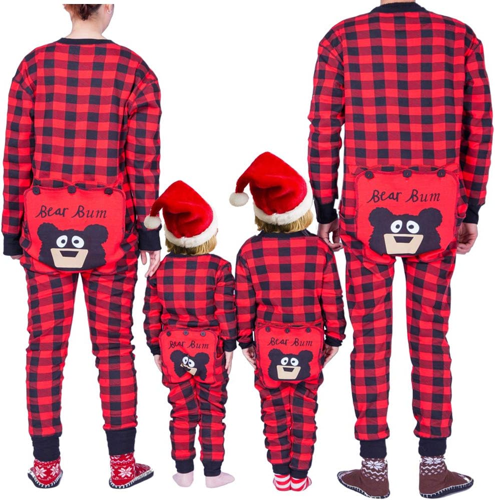 Christmas Family Matching Onesies Pajamas Adult Kids and Infant Pajamas Xmas Holiday Sleepwear One-Piece Nightwear