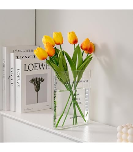 Steel Mill & Co Petit Vase Décoratif En Forme De Livre, Vases En Céramique Pour Décoration D'intérieur, Jolie Bibliothèque, Vase Unique Pour Les Amateurs De Livres, Jardin Secret