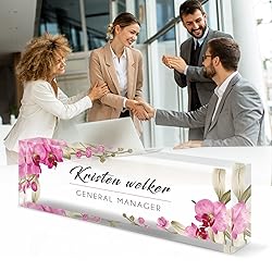 Desk Name Plate Personalized, Custom Name Plates