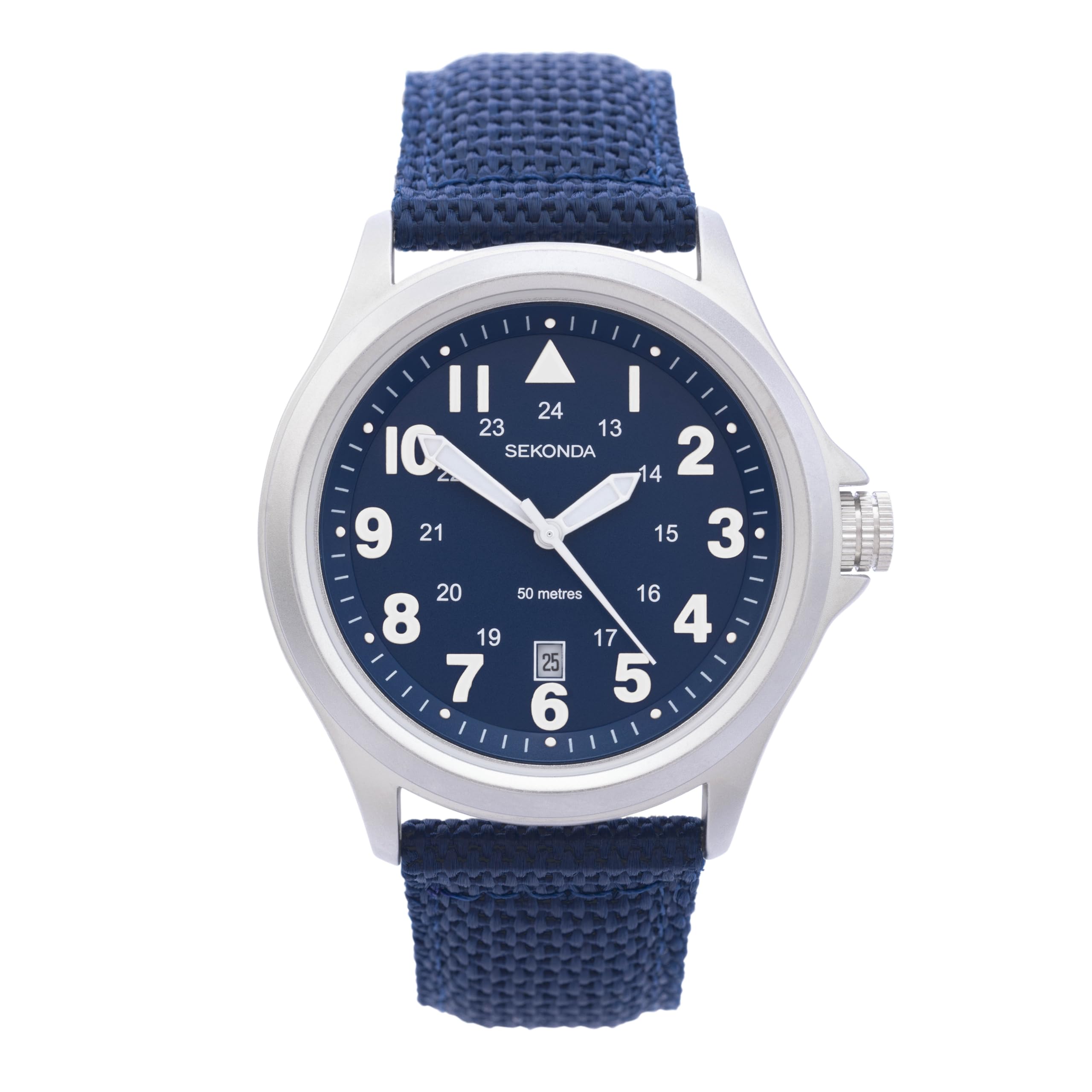 Sekonda Mens Analogue Classic Quartz Watch with Nylon Strap 1715