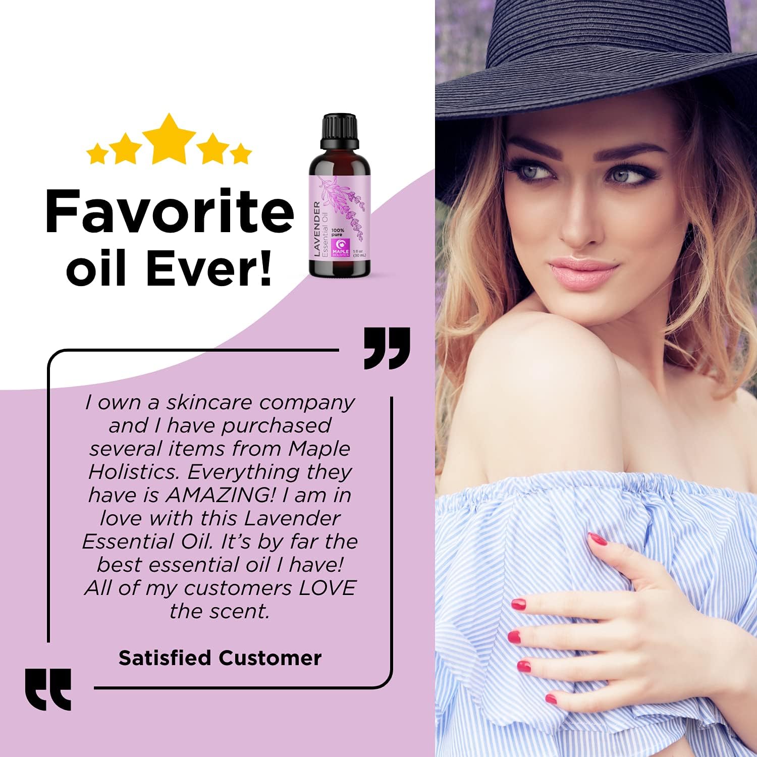 Pure Lavender Oil Essential Oil - Premium Therapeutic Grade Lavender Essential Oils for Diffuser Plus Healthy Hair Skin and Nails Support - Undiluted Lavender Aromatherapy Oils for Diffuser: Health & Personal Care