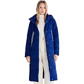 Orolay Women's Thickened Long Down Jacket Winter Down Coat Hooded Puffer Jacket with Side Zipper