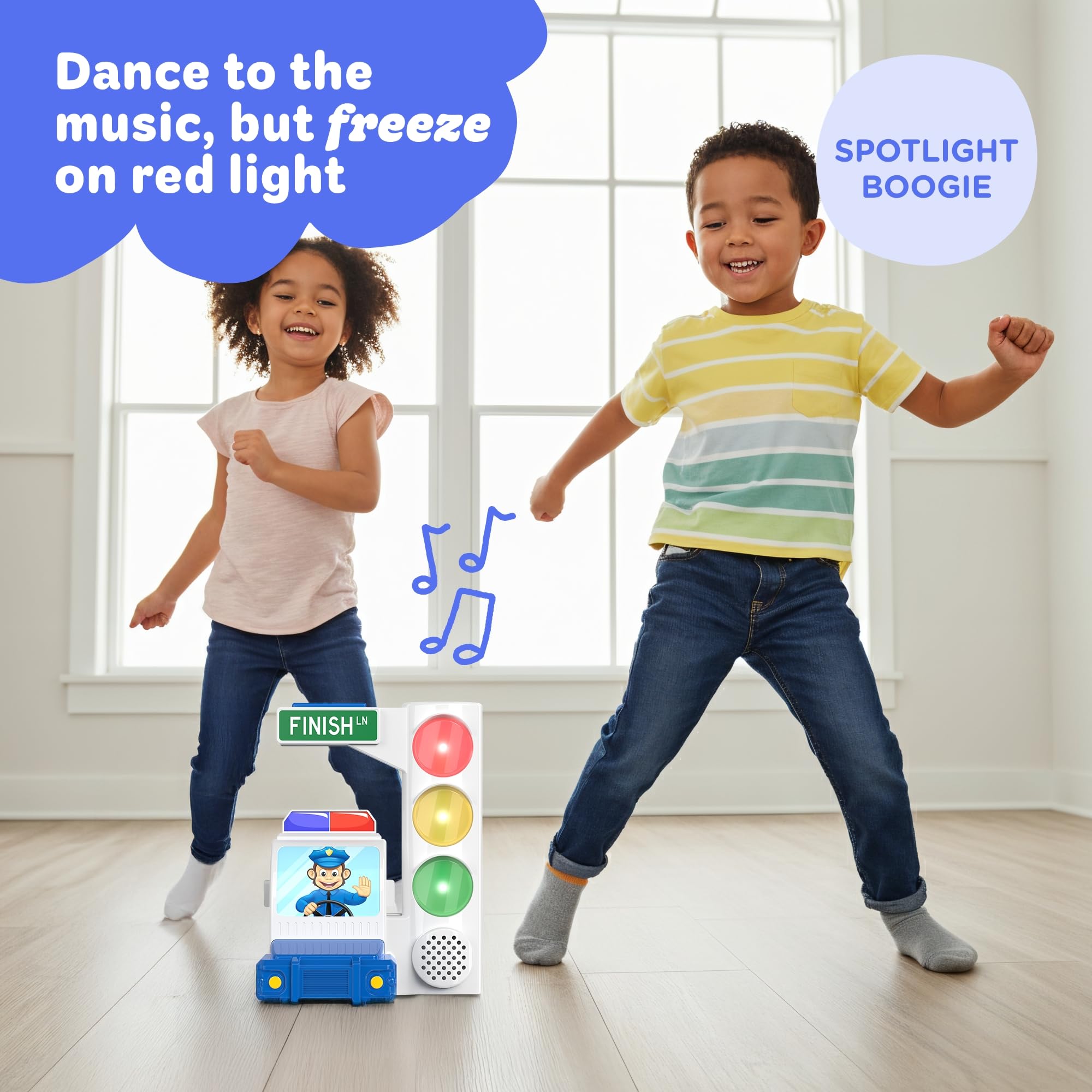 Move2Play, Red Light Green Light Game with Motion Sensing | Family Fun & Birthday Party Games | Gift for Kids, Preschool, & Toddlers Ages 2, 3, 4, 5, 6, 7+ Year Olds | Travel, Indoor, Outdoor