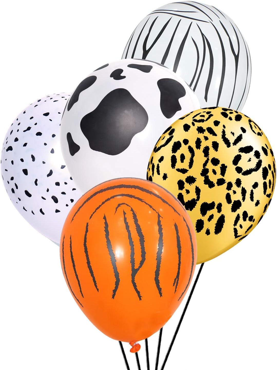 50 Pieces Jungle Safari Animal Balloons Zoo Animals Party Balloons Jungle Birthday Party Favors Baby Shower Decorations Animal Themed Party
