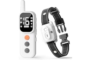 AINSYLI Dog Shock Collar - 3300 FT Dog Training Collar with Remote, IP67 Waterproof, 4 Training Modes Lighting, Beep, Vibration, Safe Shock, Dual Channel E-Collar with Safety Lock for All Breed (8-120LBs)