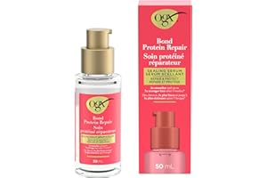 OGX Repair & Protect Bond Protein Repair Sealing Hair Serum, 50ml Multitasks to Revitalize Damaged Hair for Softer, 2x Smooth