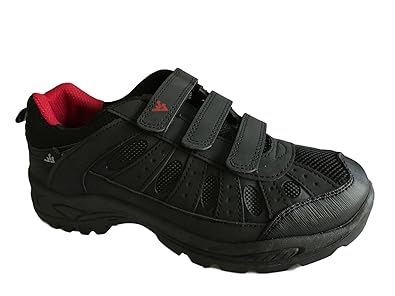 mens waterproof walking boots with velcro fastening