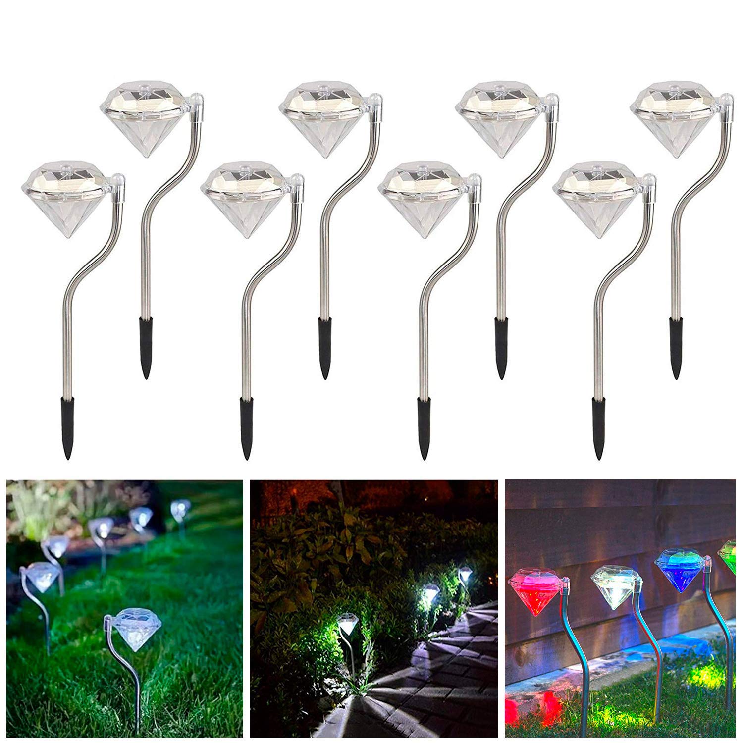 Decoración de exterior Decoración de Patio Luces LED Focos Solares Para