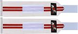 AQF Power Weight Lifting Wrist Wraps Pair 3in x 13in Supports view 3