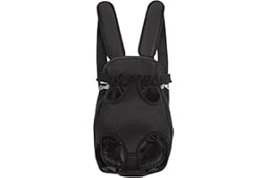 Inspack Dog Cat Backpack Carrier, Dog Carrier Backpacks for Small Medium Dogs, Pet Dog Front Chest Carriers Backpack, Puppy Carrier Sling Backpack, Holder Papoose for Baby Cat Body【Medium Size】