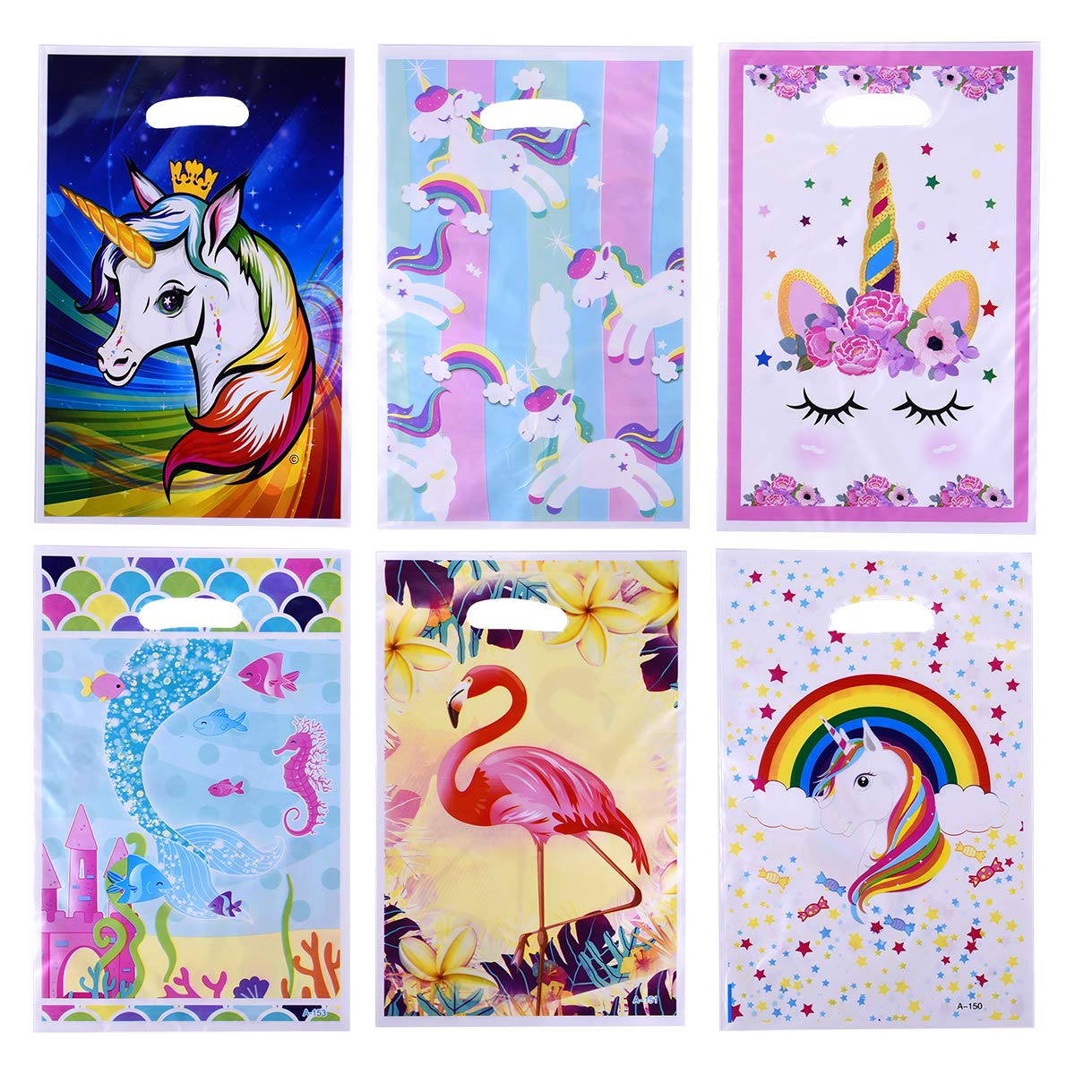 6 Couleurs Motifs Licorne Sacs De Fete Avec Poignee Pour Candy Bar Mariage Anniversaire Fete Decor Bebe Shower Ulife Mall 60 Pieces Sac A Bonbons Biscuits Sachet En Plastique Pochettes Cadeau Boites