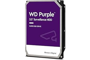 Western Digital 12TB WD Purple Surveillance Internal Hard Drive HDD - SATA 6 Gb/s, 256 MB Cache, 3.5" - WD121PURZ