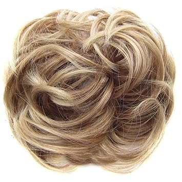 Amazon Com Women Wavy Curly Bun Synthetic Bud Hair Extension