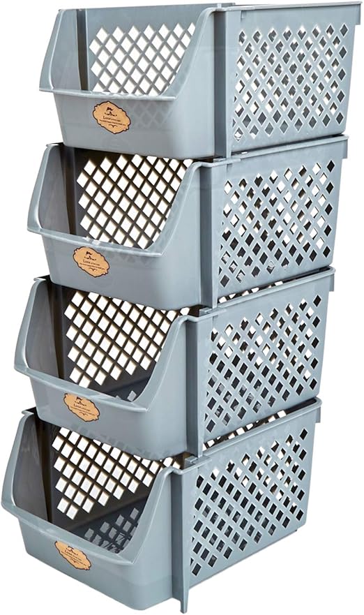 stackable storage bins for toys