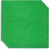 Lekebaby 6 Pack Classic Baseplates 10x10 32x32 Studs Green ABS