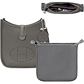 Ovignee Purse Organizer Insert for Hermes Evelyne 16 TPM, Mini Evelyne Bag Insert with Zipper,Nylon Inner Liner Bag Organizer with Multi-pockets,Keep Bag Shape and Clean